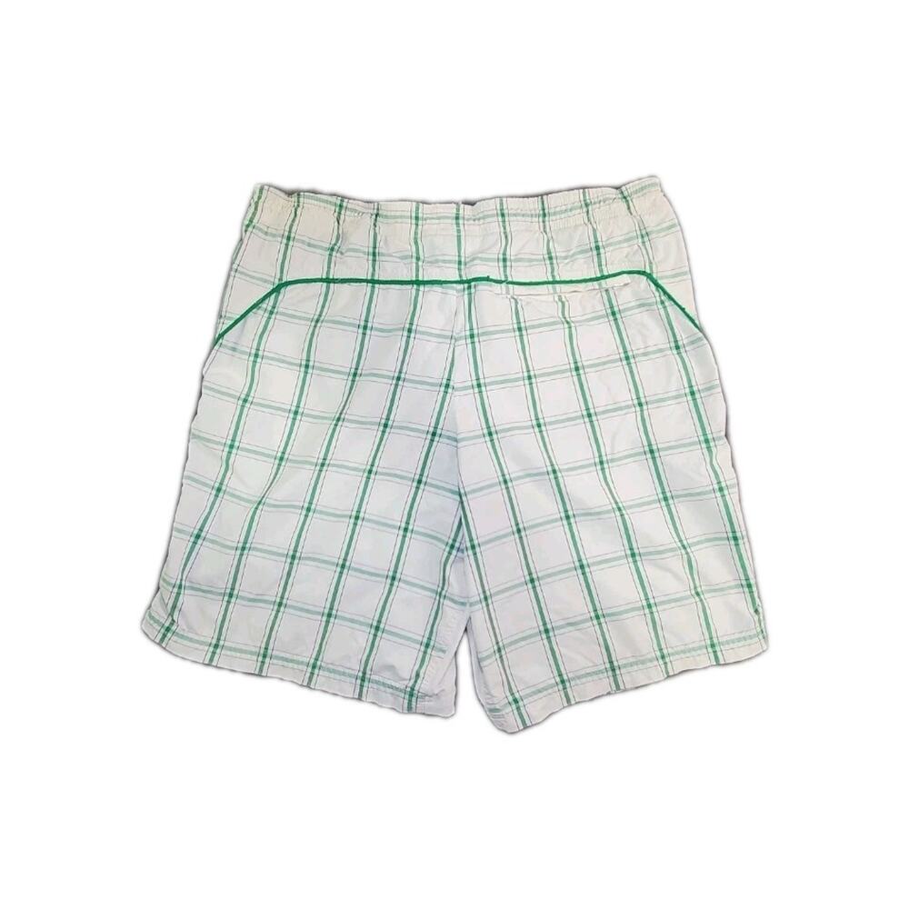 Nike Shorts Men's Size M Checkerboard White Green Beach Summer C1-218 - Picture 10 of 12